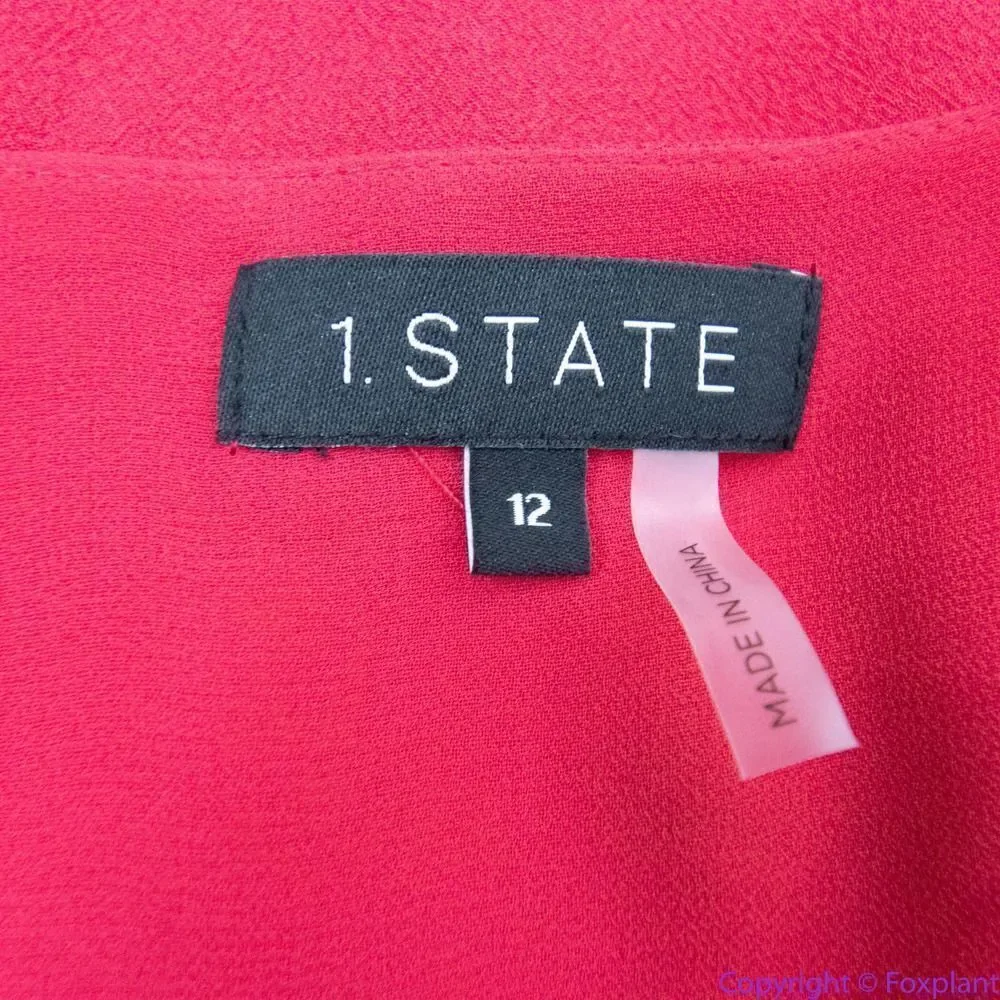 1. State Red Ruffle Mini Dress - Picture 15 of 16